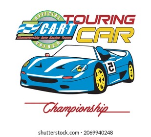 Sport Car image vector illustration for your t shirt