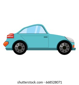 Sport car isolated