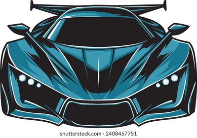 Sport Car Lambo Futuristic Vector isolated background