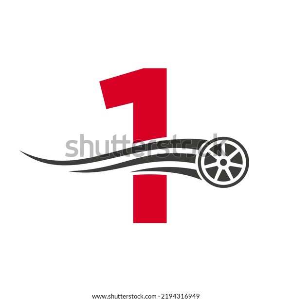 Sport Car Letter 1\
Automotive Car Repair Logo Design Concept With Transport Tire Icon\
Vector Template