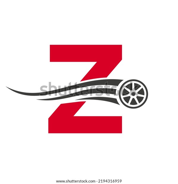 Sport Car Letter Z\
Automotive Car Repair Logo Design Concept With Transport Tire Icon\
Vector Template