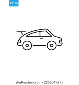Sport car line icon Vector illustration