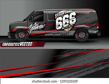 sport car livery graphic vector. abstract race style background design for vehicle vinyl wrap and car branding 