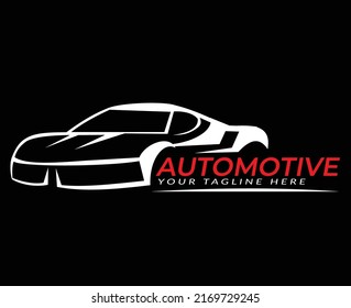sport car logo with branding on the side of the logo