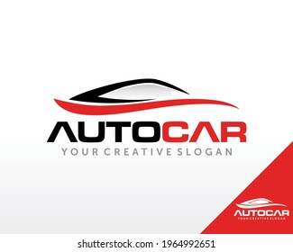 Sport Car Logo Design. Automotive, Car Showroom, Car Dealer Logo Design Vector