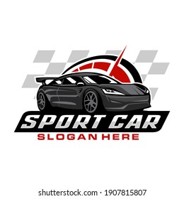 Sport car logo design template