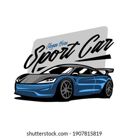 Sport car logo design template