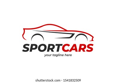 sport car logo design vector