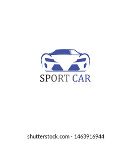sport car logo template design vector