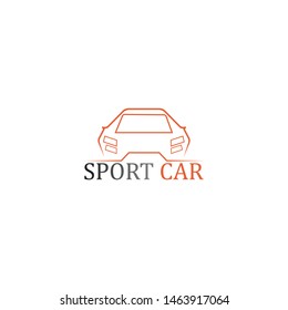 sport car logo template design vector
