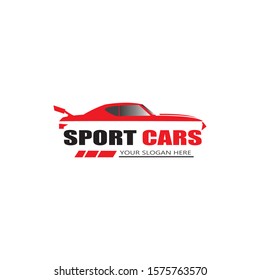 sport car logo template design vector - Vector