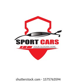 sport car logo template design vector - Vector