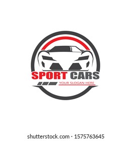 sport car logo template design vector - Vector