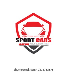 sport car logo template design vector - Vector