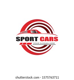 sport car logo template design vector - Vector