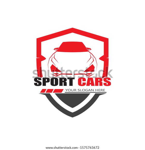 sport car logo\
template design vector -\
Vector