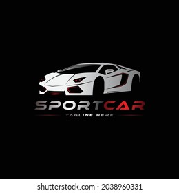 sport car logo template, Perfect logo for business related to automotive industry