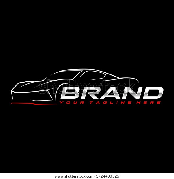 sport car logo template, Perfect logo for\
business related to automotive\
industry