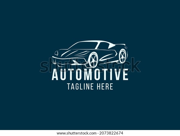 sport car logo template, Perfect logo for\
business related to automotive\
industry