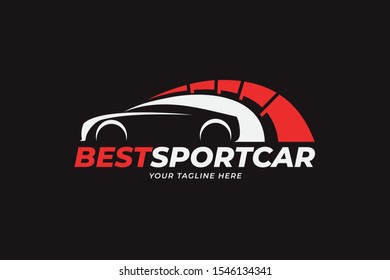 sport car logo template vector, best performance logo design