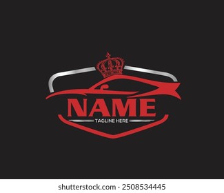 sport car logo, car wash logo design template 