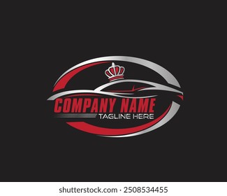 sport car logo, car wash logo design template 