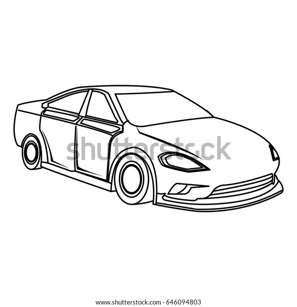 sport car\
luxury speed vehicle isolated on\
white