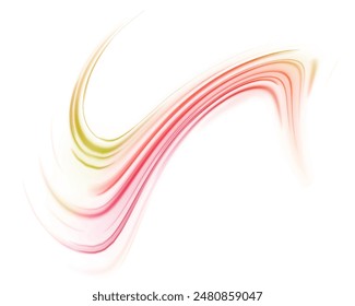 Sport car is made of polygons, lines and connected dots. Abstract neon light rays background. A colorful motion background of city light trails. Vector PNG.	
