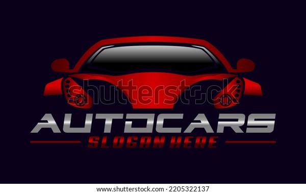 Sport Car Modern Logo design vector Premium Vector.
Automotive Logo Vector Template. Glossy Car Logo design.  Auto
style car logo design with concept sports vehicle icon silhouette
with light grey,