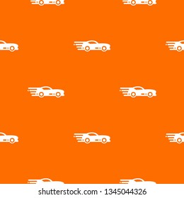 Sport car pattern vector orange for any web design best