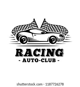 Sport car. Racing design template. Vector and illustrations.