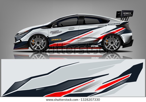 Sport Car Racing Wrap Design Vector Stock Vector (Royalty Free ...