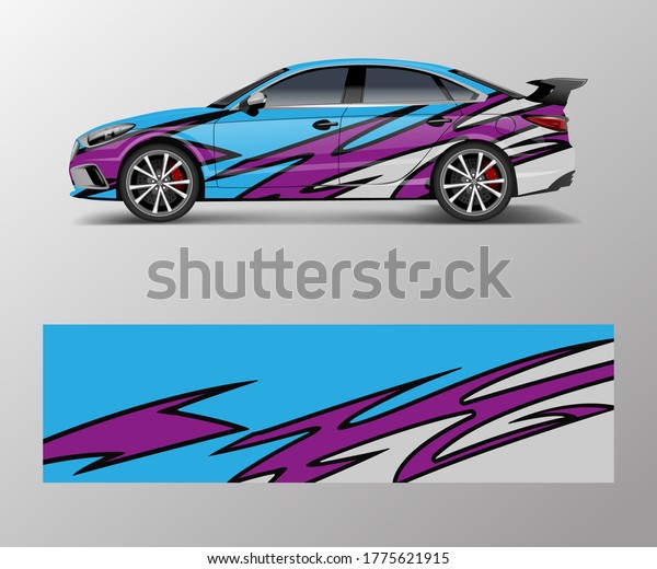 Sport car racing wrap\
design. vector design. abstract Racing graphic vector for sport car\
wrap design