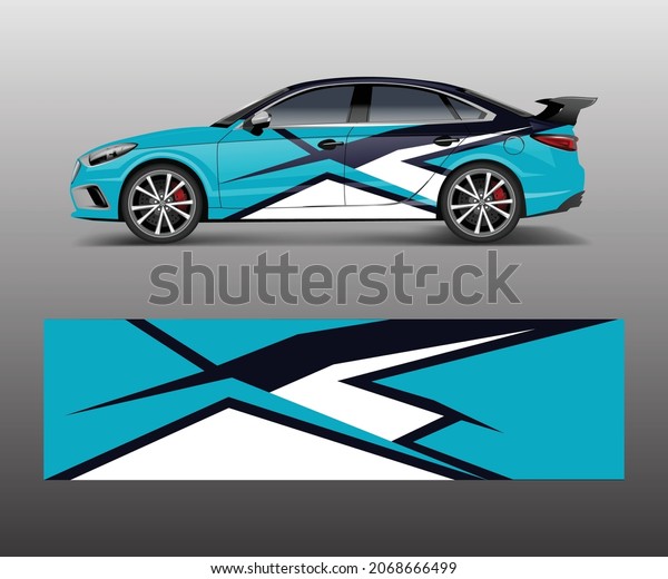 Sport car racing wrap\
design. vector design. abstract Racing graphic vector for sport car\
wrap design