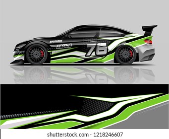 Racing Car Wrap Design Sport Car Stock Vector (Royalty Free) 1237268953 ...