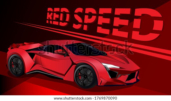 Sport Car RED Speed\
Poster