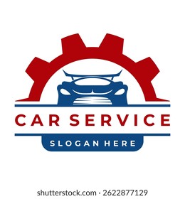 Sport car service center logo design vector template. Car service logo icon