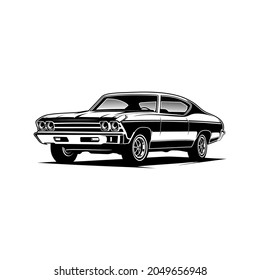 sport car side view white background