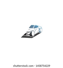 Sport car silhouette illustration vector design