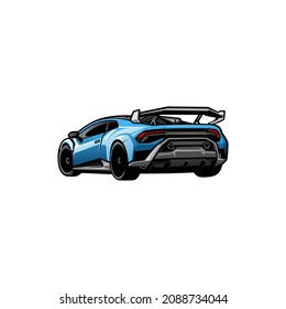 Sport Car, Super Car Illustration Vector