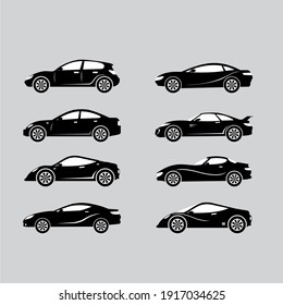 sport car type model object silhouette