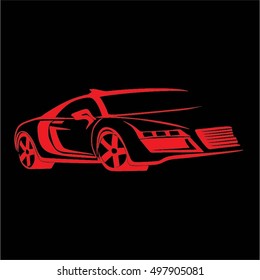 sport car vector