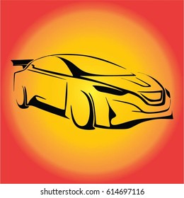 Sport car vector