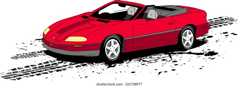 Sport car vector art