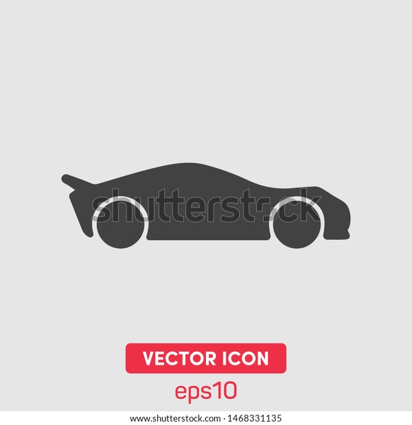Sport car\
vector icon illustration. Premium\
quality.