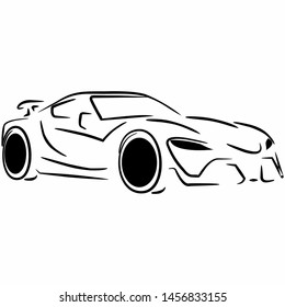 Sport car vector logo icon symbol