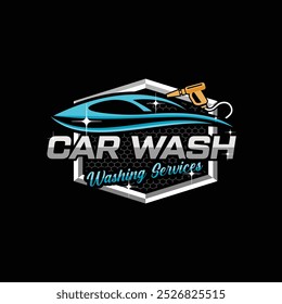 sport car wash logo design