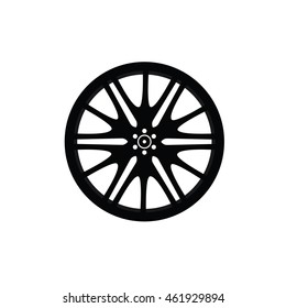Sport Car Wheel Vector Icon