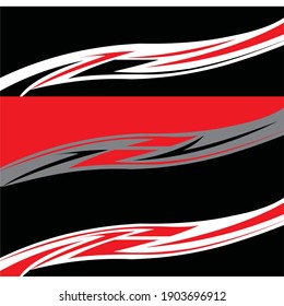 sport car wrap decal graphic vector