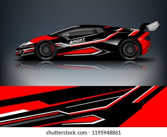 sport car wrap design  for branding  services  company.